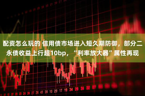 配资怎么玩的 信用债市场进入短久期防御，部分二永债收益上行超10bp，“利率放大器”属性再现